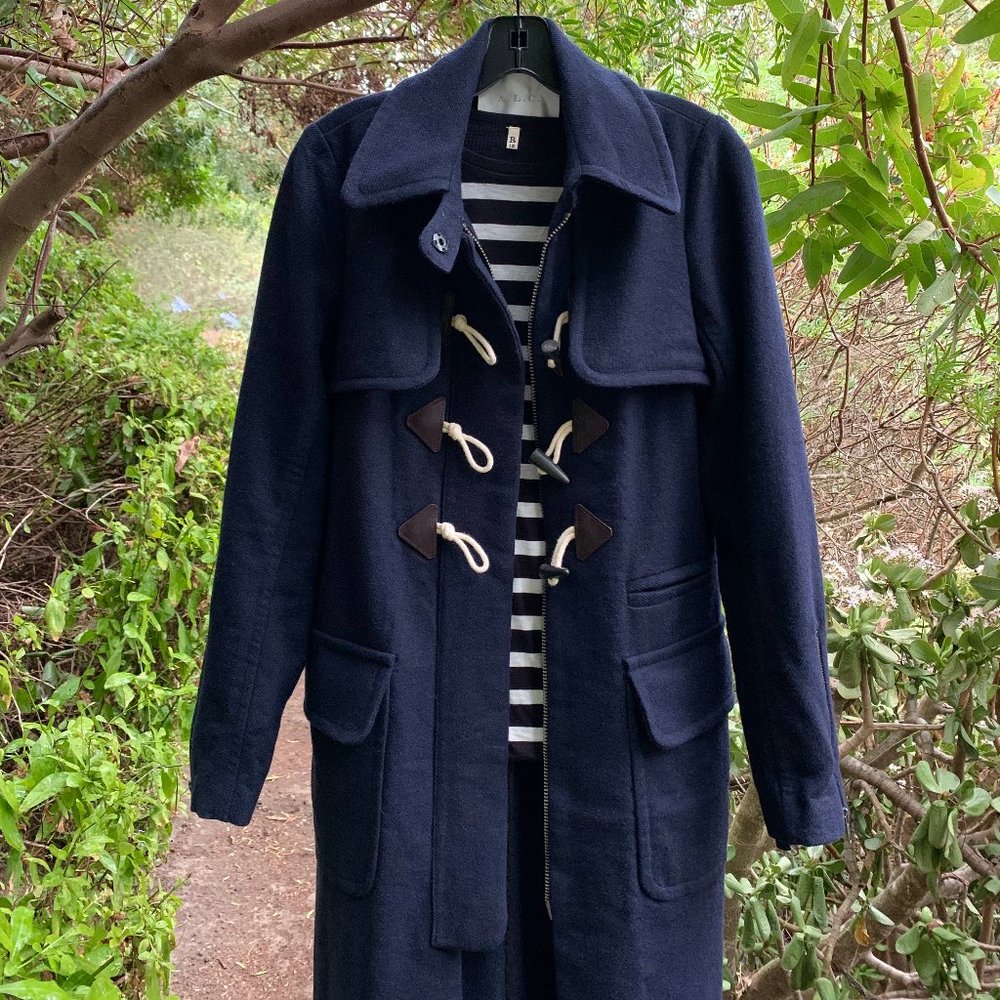 A.L.C. tailored wool duffle coat duster length